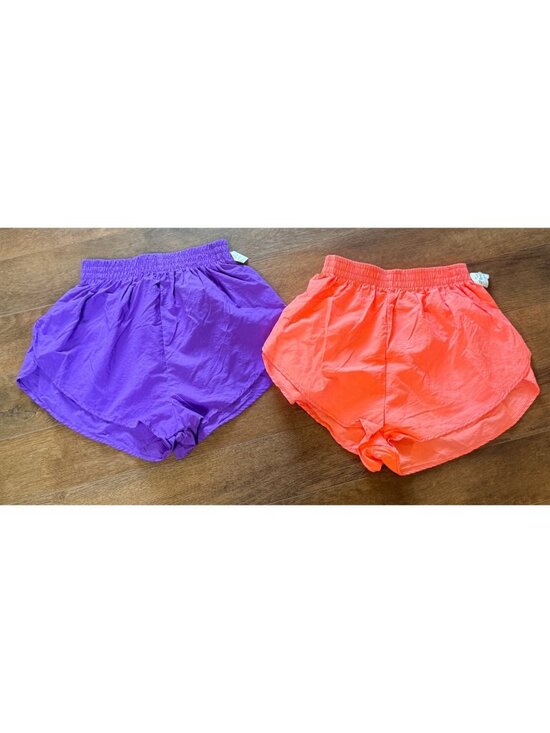 Pants - VINTAGE American High international USA Coral / Purple Dolphin Shorts L w/tags